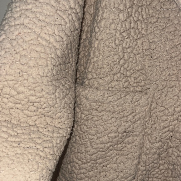 C&C California teddy bear faux sherpa plush long jacket coat medium ivory tan - Picture 6 of 7